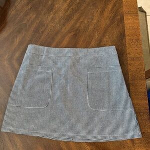 Checkered mini skirt